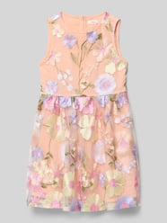 Getailleerde chiffon jurk met borduursels van s.Oliver RED LABEL - 11