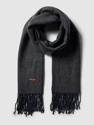 Schal mit Label-Detail Modell 'SOHO' von Barts Blau - 42