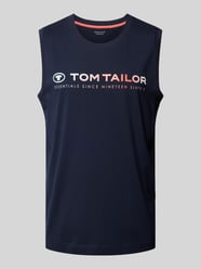 Tanktop mit Label-Print von Tom Tailor Blau - 3