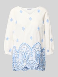 Relaxed Fit Bluse mit Lochstitching in Paisley-Optik von MORE & MORE - 29