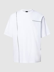 Oversized T-Shirt mit Label-Print von ARMANI EXCHANGE Weiß - 19