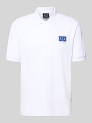 koszulka polo o kroju regular fit z listwą guzikową od Armani Exchange - 6
