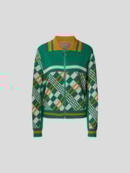 Sweatjacke mit Karomuster von Dodo bar Or Grün - 15