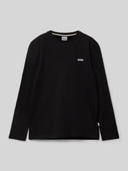 Longsleeve mit Label-Print von Boss Schwarz - 12