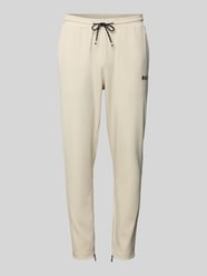 Regular fit sweatbroek met tunnelkoord, model 'JT_TOC' van BOSS Green Beige - 9