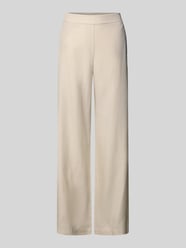 Stoffen broek van lyocellmix met elastische band van COMMA Beige - 39