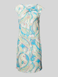 Knielange jurk met knoopdetail van s.Oliver BLACK LABEL Geel - 7