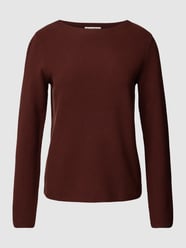 Gebreide pullover met ronde hals van Marc O'Polo Bruin - 4