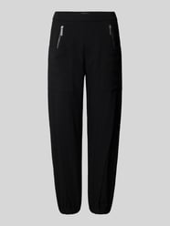 Spodnie materiałowe o kroju tapered fit z elastycznym pasem model ‘Nagano’ od Daydream - 5