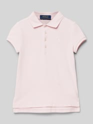 Regular Fit Poloshirt mit Logo-Stitching von Polo Ralph Lauren Teens Rosa - 25