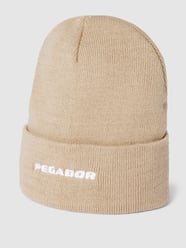 Beanie mit Label-Stitching von Pegador Beige - 24