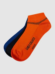 Sneakersocken mit Stretch-Anteil im 3er-Pack Modell 'Amalfi' von CARLO COLUCCI Blau - 43