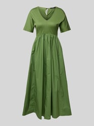 Maxikleid mit V-Ausschnitt Modell 'BRONZO' von Weekend Max Mara - 17