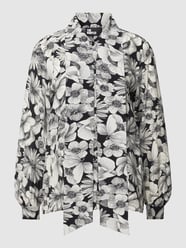 Seidenbluse mit Allover-Muster von THE KOOPLES Weiß - 42