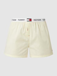 Pyjamashorts mit elastischem Logo-Bund  von TOMMY HILFIGER Gelb - 31
