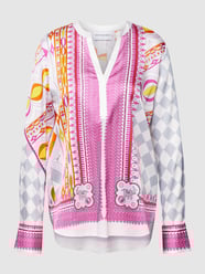 Blouseshirt van zijde van Herzensangelegenheit Roze - 21