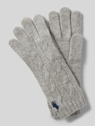 Handschuhe mit Logo-Stitching von Polo Ralph Lauren Grau - 27