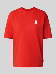 T-shirt met geribde ronde hals, model 'TARJAA' van Armedangels - 4