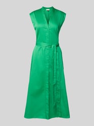 Midikleid mit Bindegürtel von Milano Italy - 11