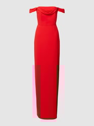 Avondjurk met ruches, model 'SONSOLES' van Vera Wang Bride Rood - 39