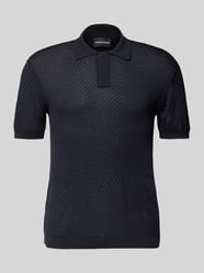 Slim Fit Poloshirt mit Strukturmuster von Emporio Armani - 20