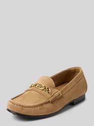 Loafer aus echtem Rindsvelours von Tommy Hilfiger Beige - 40