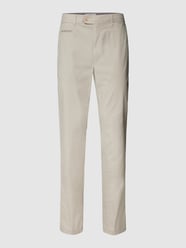 Stoffhose mit Allover-Muster von Brax Beige - 38