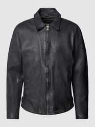 Lederjacke mit seitlichen Eingrifftaschen von BULL & BERRY Grau - 14