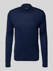 Gebreide pullover van een mix van merinowol met opstaande kraag van Christian Berg Men - 8