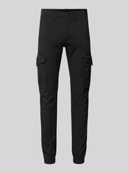 Tapered Fit Cargohose mit Gürtelschlaufen Modell 'PAUL FLAKE' von Jack & Jones Schwarz - 35