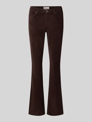 Fit and flare corduroy broek van katoenmix model 'MARY' van ONLY - 6