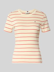 T-shirt z czystej bawełny w kroju slim fit od Tommy Hilfiger - 6