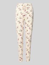 Pyjama-Hose aus reiner Baumwolle mit Peanuts® Print von Jake*s Casual - 13