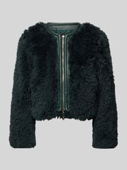 Jacke mit Teddyfell von Marc Cain Grün - 22