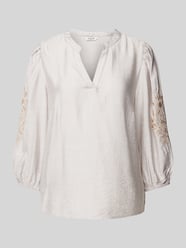 Blusenshirt mit V-Ausschnitt Modell 'DAMY' von B.Young Beige - 27