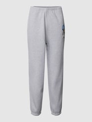 Sweatpants mit Logo-Stitching in melierter Optik von Lacoste Grau - 45