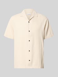 Koszula casualowa o kroju regular fit z fakturowanym wzorem model 'Global' od JACK & JONES - 44