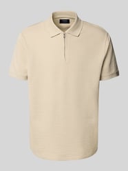 Poloshirt mit kurzem Reißverschluss von MCNEAL Beige - 36