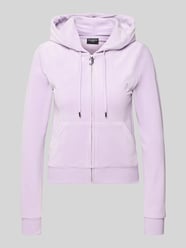 Bluza rozpinana o kroju slim fit z aksamitu model 'Robertson' od Juicy Couture - 34
