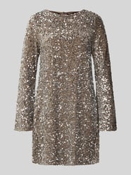 Nauwsluitende cocktailjurk met pailletten, model 'KAM' van Pieces - 23