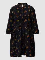 Overhemdjurk van corduroy met bloemenmotief van Only Grijs / zwart - 7
