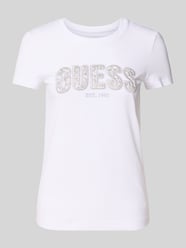 T-Shirt mit Label-Stitching von Guess - 17