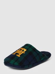 Hausschuhe mit Tartan-Karo von Tommy Hilfiger Grün - 39