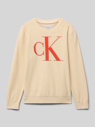 Sweter z dzianiny z wyhaftowanym logo od Calvin Klein Jeans - 15