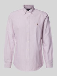 Custom Fit Freizeithemd mit Button-Down-Kragen von Polo Ralph Lauren Bordeaux - 3