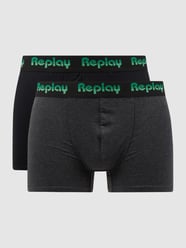 Trunks mit Stretch-Anteil im 2er-Pack von Replay Underwear Schwarz - 16