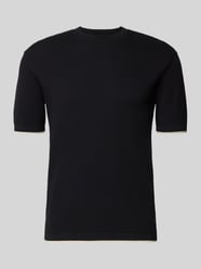Strickshirt mit Strukturmuster und Rundhalsausschnitt von Emporio Armani - 16