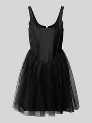 Cocktailkleid mit Karree-Ausschnitt von LACE & BEADS Schwarz - 40