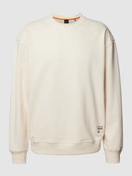 Sweatshirt mit Label-Print Modell 'Wecircular' von BOSS Orange Weiß - 39