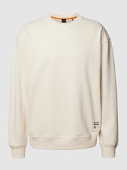 Sweatshirt mit Label-Print Modell 'Wecircular' von BOSS Orange Beige - 32